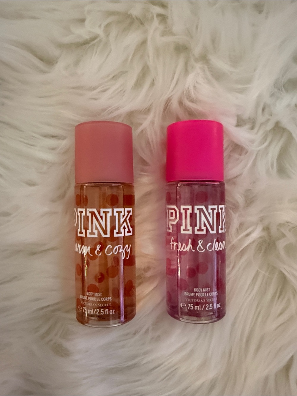 Victoria's Secret PINK Fresh & Clean + Warm & Cozy Body Spray Set